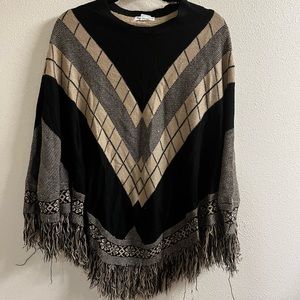Sweater like poncho